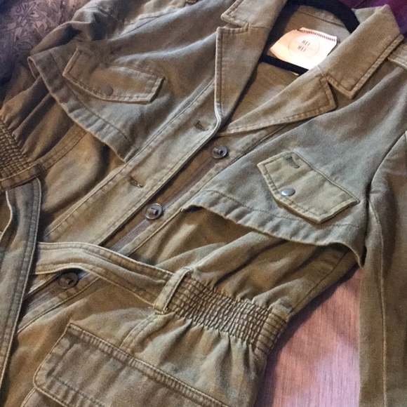 Anthropologie Olive Military Jacket - Picture 5 of 6